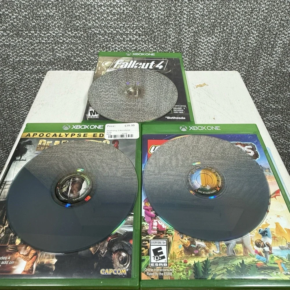 Xbox One Games Bundle Lot (3) Lego Worlds, Dead Rising 3, Fallout‎ 4 Tested